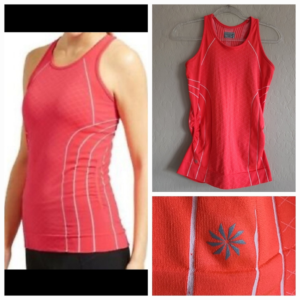 ⭐4/$20 Athleta Fast Finish Line Shirred Tank‎ Small